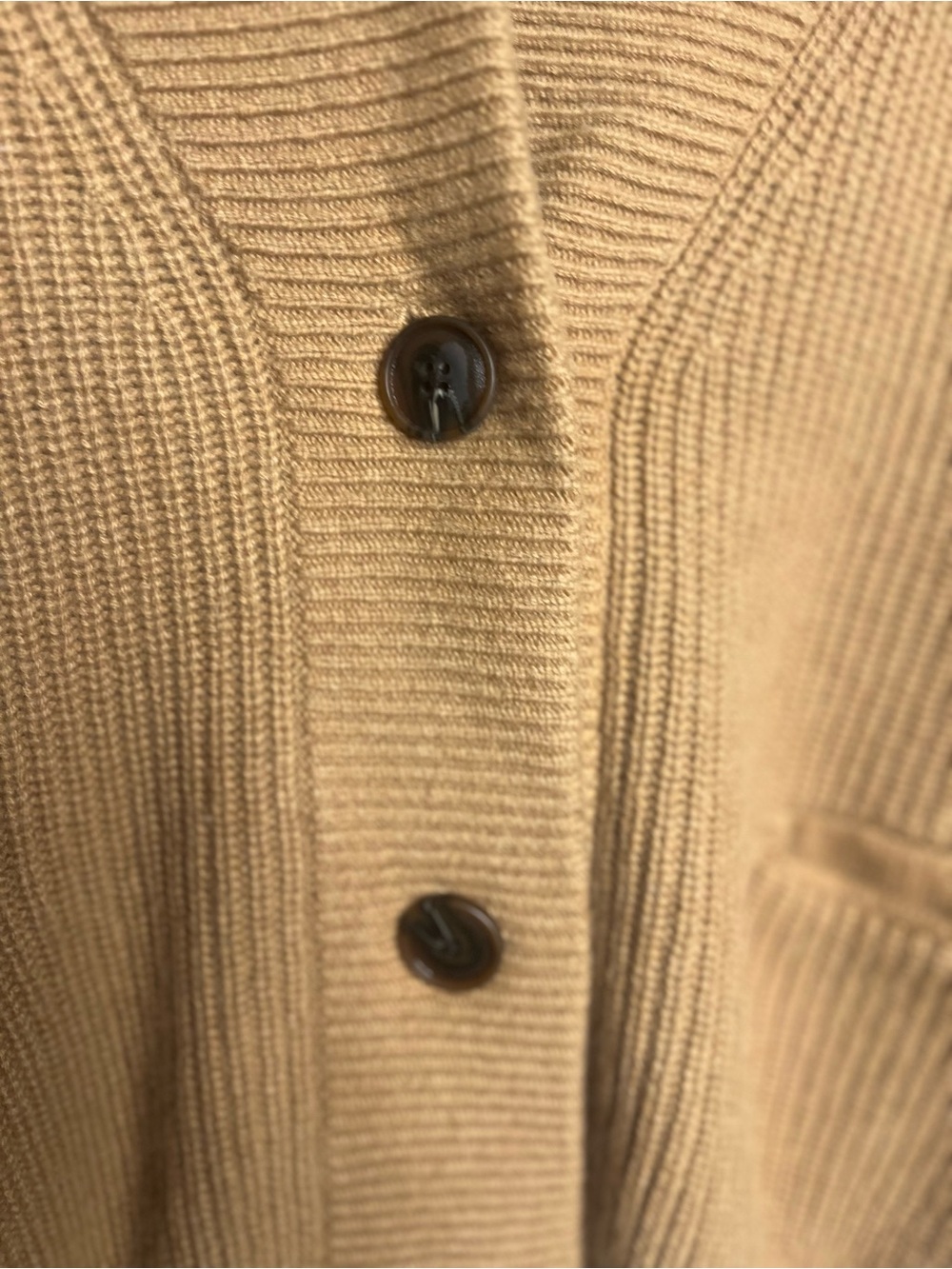 Lilysilk Wool-Cashmere Blend Shawl Collar Cardigan Brown Size Large Cozy Soft - Picture 4 of 9